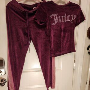Juicy Couture Velour Loungewear/Sleepwear Set. New.